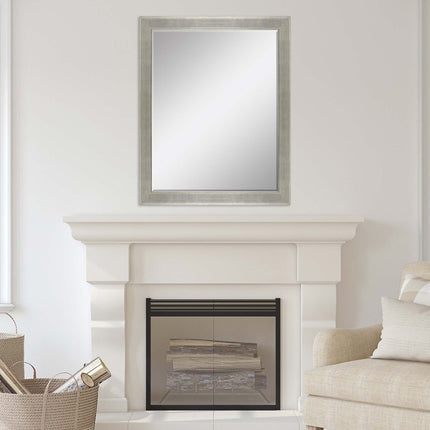 53" Silver Solid Wood Framed Accent Mirror