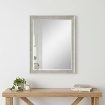 53" Silver Solid Wood Framed Accent Mirror