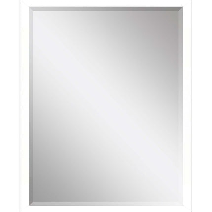 50" White Solid Wood Framed Accent Mirror