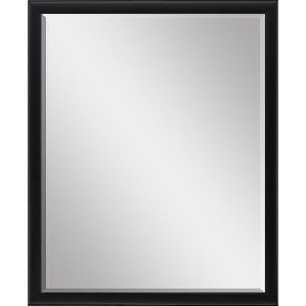 42" Black Solid Wood Framed Accent Mirror