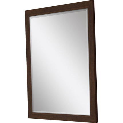 39" Dark Brown Framed Accent Mirror