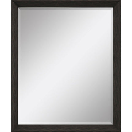 32" Dark Brown Framed Accent Mirror