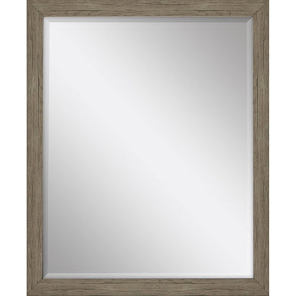 43" Light Brown Framed Accent Mirror