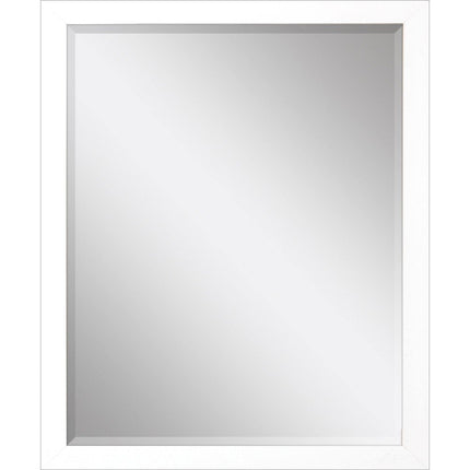 43" White Framed Accent Mirror