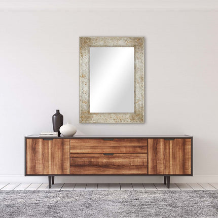 47" Silver Metal Accent Mirror