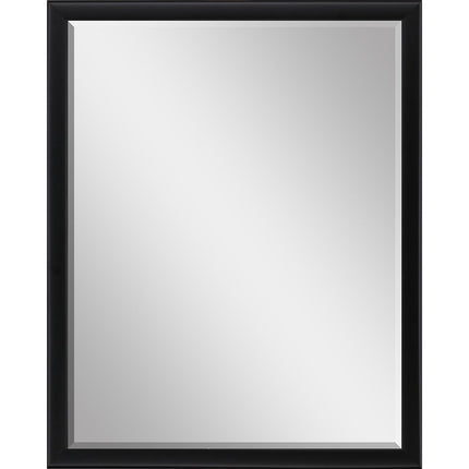 50" Black Solid Wood Framed Accent Mirror