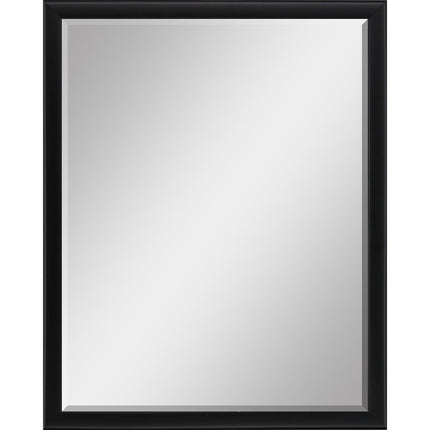 50" Black Solid Wood Framed Accent Mirror