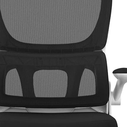Black Adjustable Height Swivel Rolling Gaming Chair