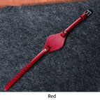 Red / 8mm silver buckle