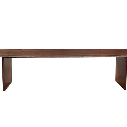 13 Piece Brown Solid Wood Dining Set with 12