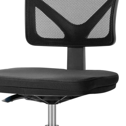 Black Adjustable Height Swivel Rolling Office Chair