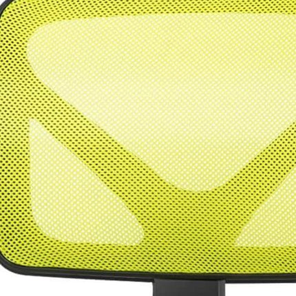 Black and Yellow Adjustable Height Swivel Rolling Office Chair