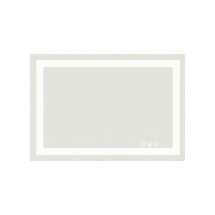 24" Clear Lighted Frameless Bathroom Vanity Mirror