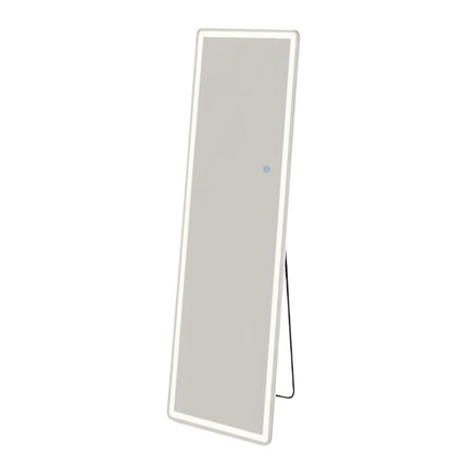 64" Clear Lighted Freestanding and Wall Mount Frameless Full Length Mirror