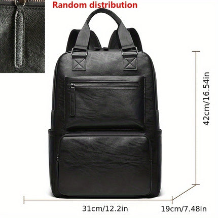 Unisex Casual Backpack - Large Capacity, Lightweight, Adjustable Straps, Zip Closure,