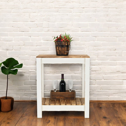 Brown Wood 100 Ounce Round Distressed Bucket Planter