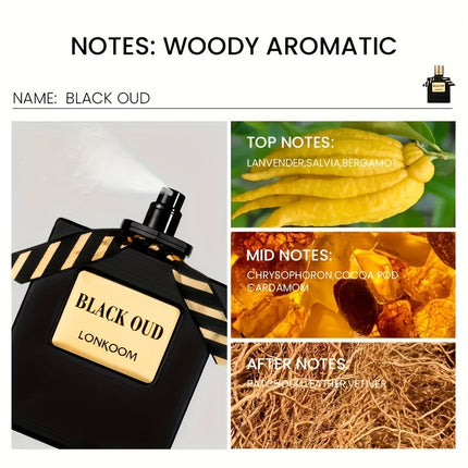 Fresh Cologne Perfume For Men, Long-Lasting Fragrance, 3.4fl.oz./100ml, Woody Aromatic Scent
