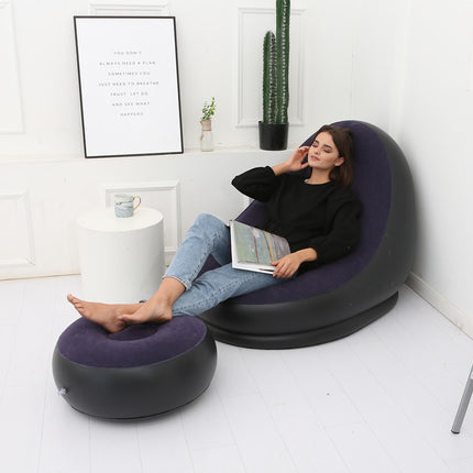 Lazy Bean Bag with Inflatable Folding Sofa