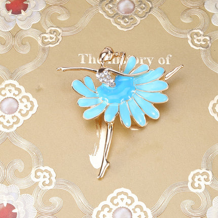 New Alloy Ballet Girl Brooch Accessories