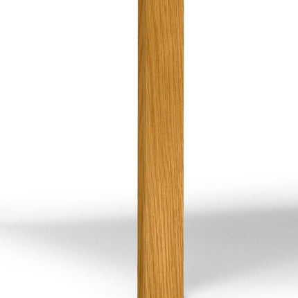 54" Oak Wood Frame Base Square Dining Table