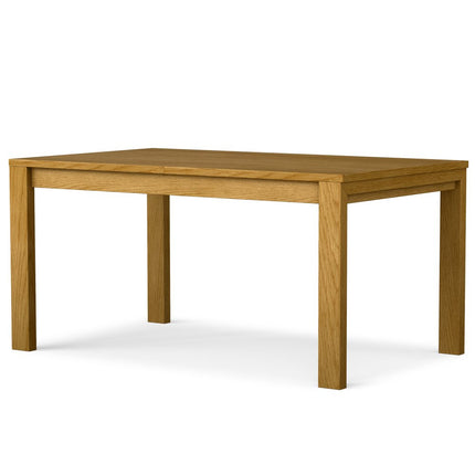 60" Oak Wood Butterfly Leaf Extendable Dining Table