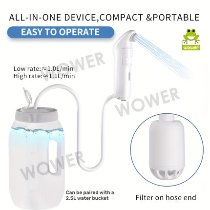 Portable Bidet Travel Muslim Shower Electric Rechargeable Handheld Personal Bidet Sprayer