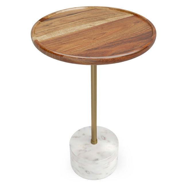 23" Natural Iron Round End Table