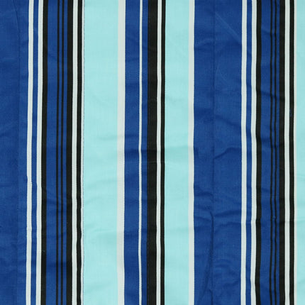 Light Blue And Dark Blue Striped Double Hammock
