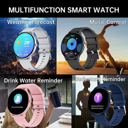 Smartwatch (Answer/Dial) | 2025 Newest Round Smartwatch with Message Alert, Pedometer,