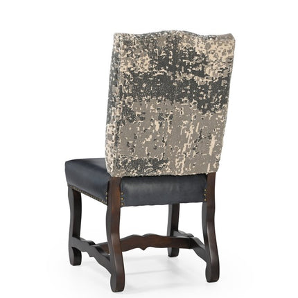Five Piece Brown Round Solid Wood Dining Set with Four Chairs