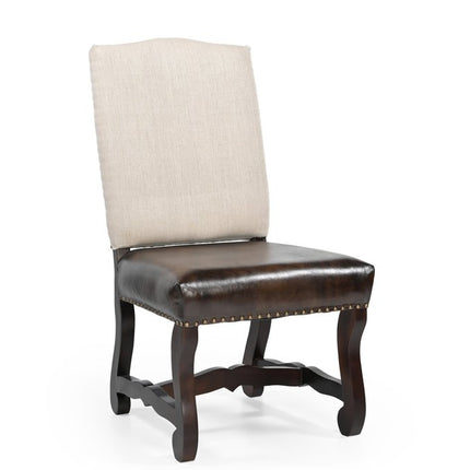 Five Piece Brown Round Solid Wood Dining Set with Four Chairs
