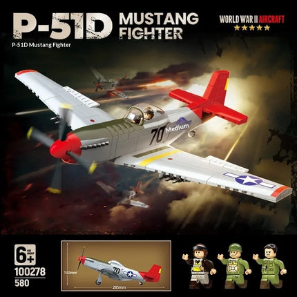 Building Block Airplane Model Handmade Assembly Toy Children's Gift