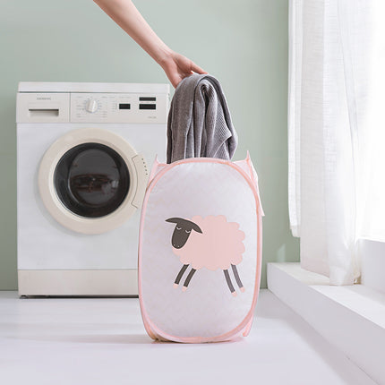 Cartoon Laundry Basket Large Laundry Basket Storage Basket Foldable Dirty Clothes