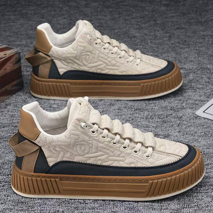 Men'S Chunky Platform Sneakers with Thick Cushioned EVA Sole & Arch Support
