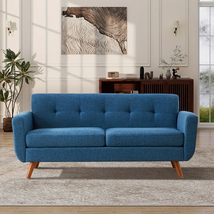 Sofa, Mid Century Modern Style Love Seat Couches for The Living Room, Button Tufted