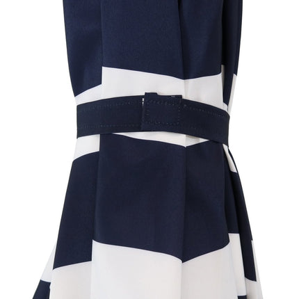 91" Dark Blue Polyester Octagonal Tilt Market Patio Umbrella