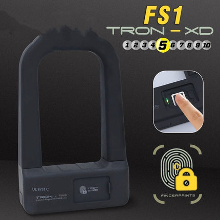 Bicycle Motorcycle Fingerprint Alarm Lock U-shaped