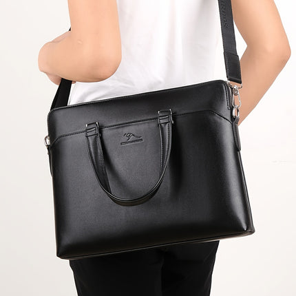 2pcs Men's Bag Set, Business Briefcase, Handbag, Shoulder Bag, for Business Travel, Office Workers,