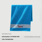 Red Label Blue / 72x34cm