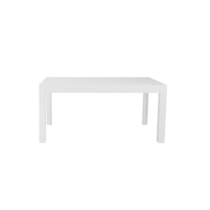 63" White Wood Dining Table
