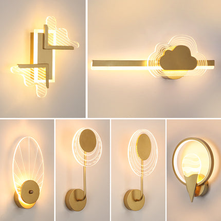 Modern Led Corridor Aisle Hallway Lamp Bedroom Bedside Wall Lamp