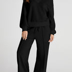 Black / S / 50%Polyester+45%Viscose+5%Elastane