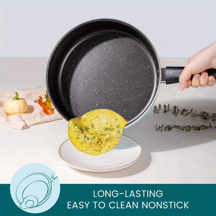 9pcs Nonstick Kitchen Pots and Pans Set Cookware Set, Aluminum  Dishwasher Safe,