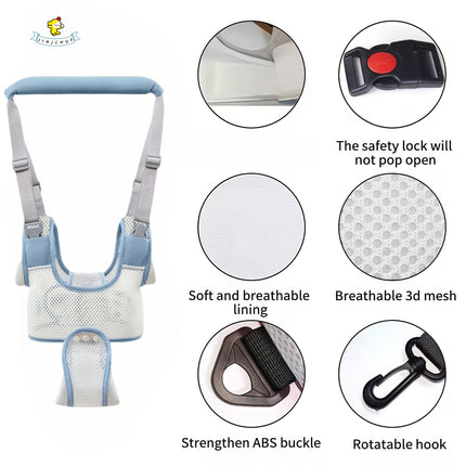 Breathable Basket-Style Baby Walking Harness, Baby Walking Safety Belt  Handheld Child Walking Assistant
