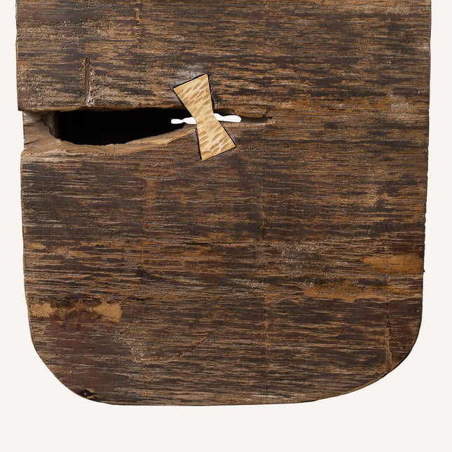 Brown Wood Pot Planter