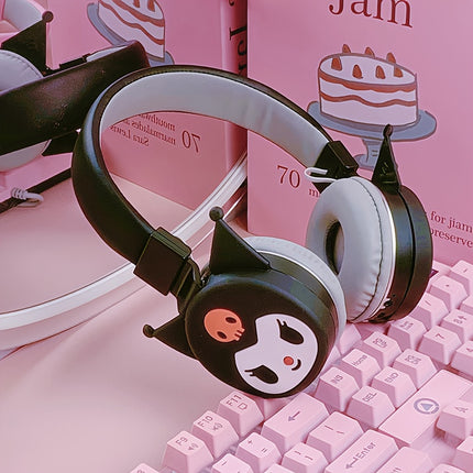 for hello kitty, for Kuromi and for my melody Cute Foldable Wireless Headphones for Teens