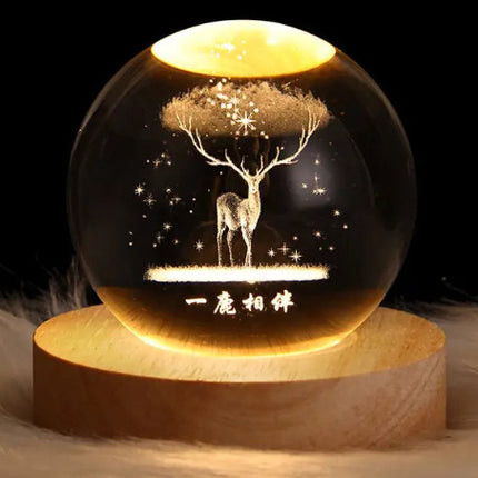 Luminous Crystal Ball Projection Ambience Light