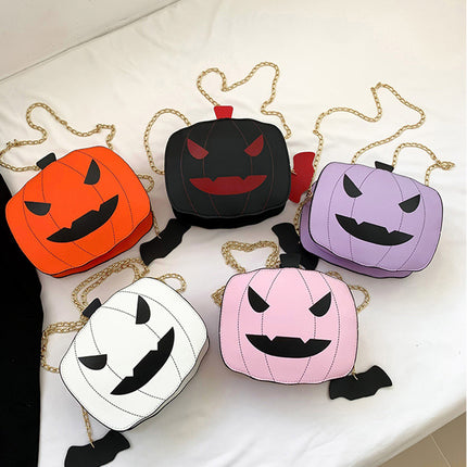 Halloween Shoulder Bag For Girls Personality Funny Creative Chain Crossbody Bags