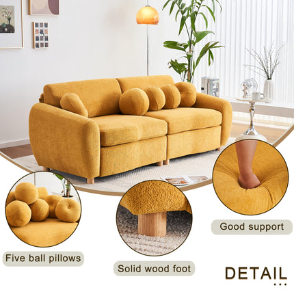 Sofa, Combination Couple Seat Sofa For Bedroom, Home Office And Living Room, Upholstered Sofa