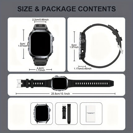 GWENLAND New Smart Watch for Men 5.11 cm Big Screen Display Wireless Make/Answer Call Watch,